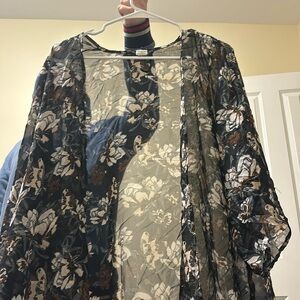 Sheer shawl/ coverup